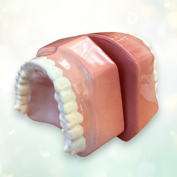 Hilarious Rare Vintage 1981 False Teeth Dentures Novalty Salt and Pepper Shakers - Picture 3 of 10